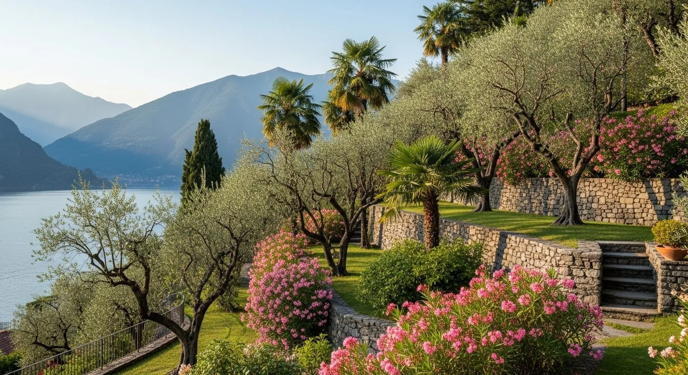 Giardino curato a Sesto San Giovanni (MI), pianura padana centrale — giardiniere professionista Pentagiardini