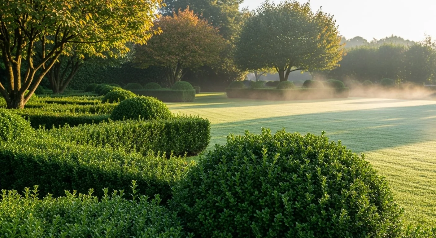 Giardino residenziale con illuminazione LED valorizzante per alberi e camminamenti
