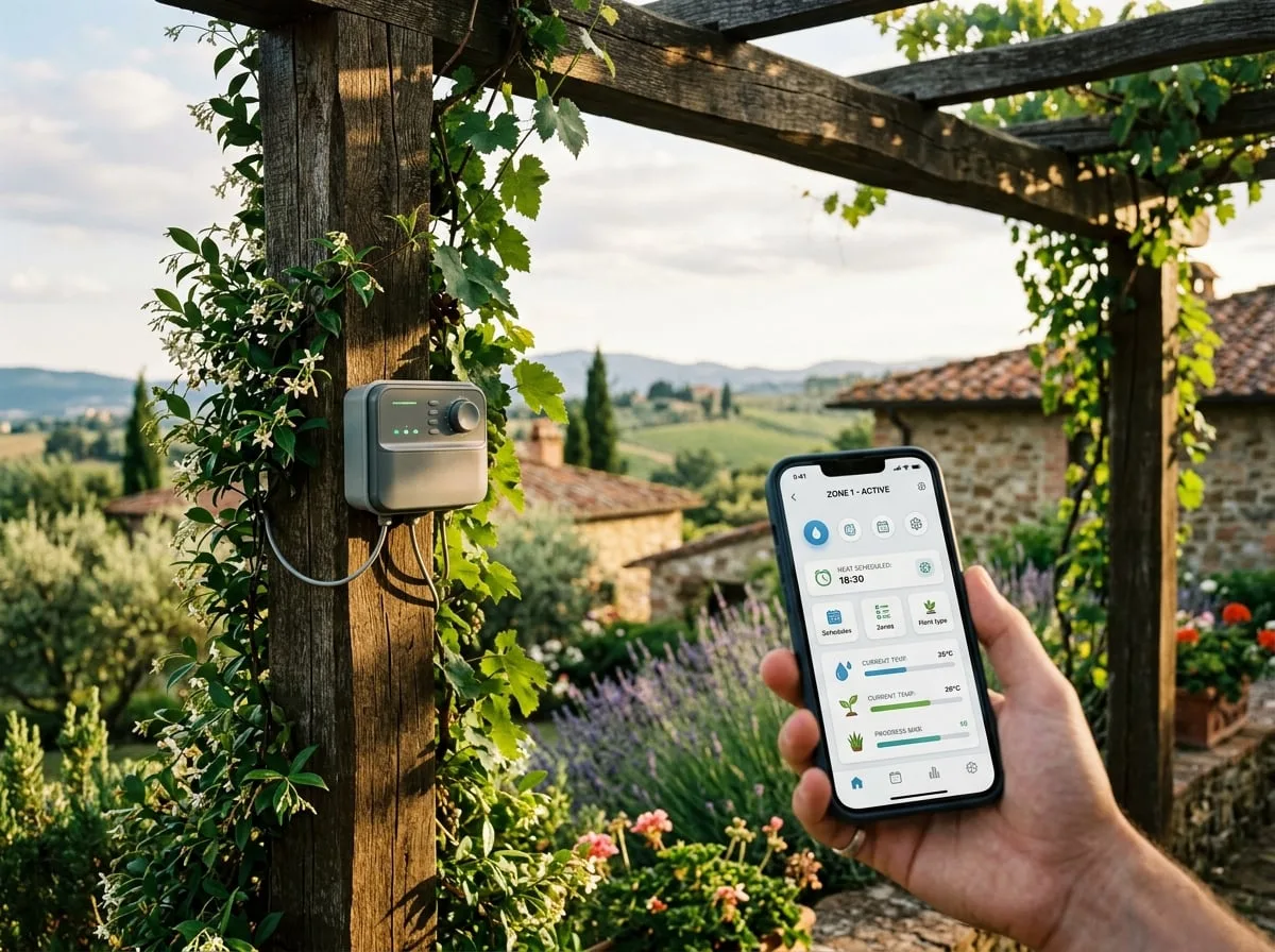 Centralina smart di irrigazione con controllo da smartphone