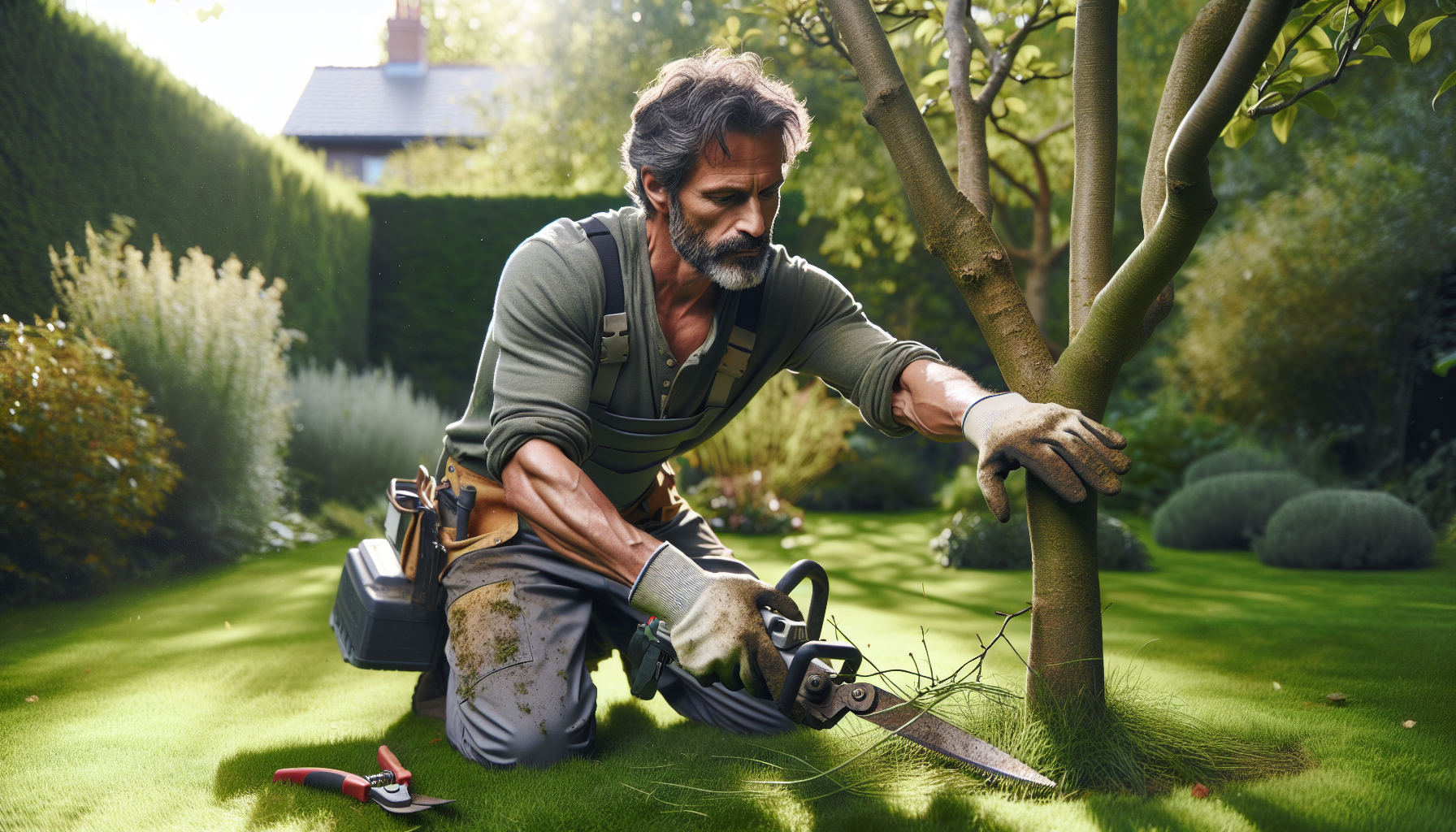 Potatura alberi a Brovello-Carpugnino 