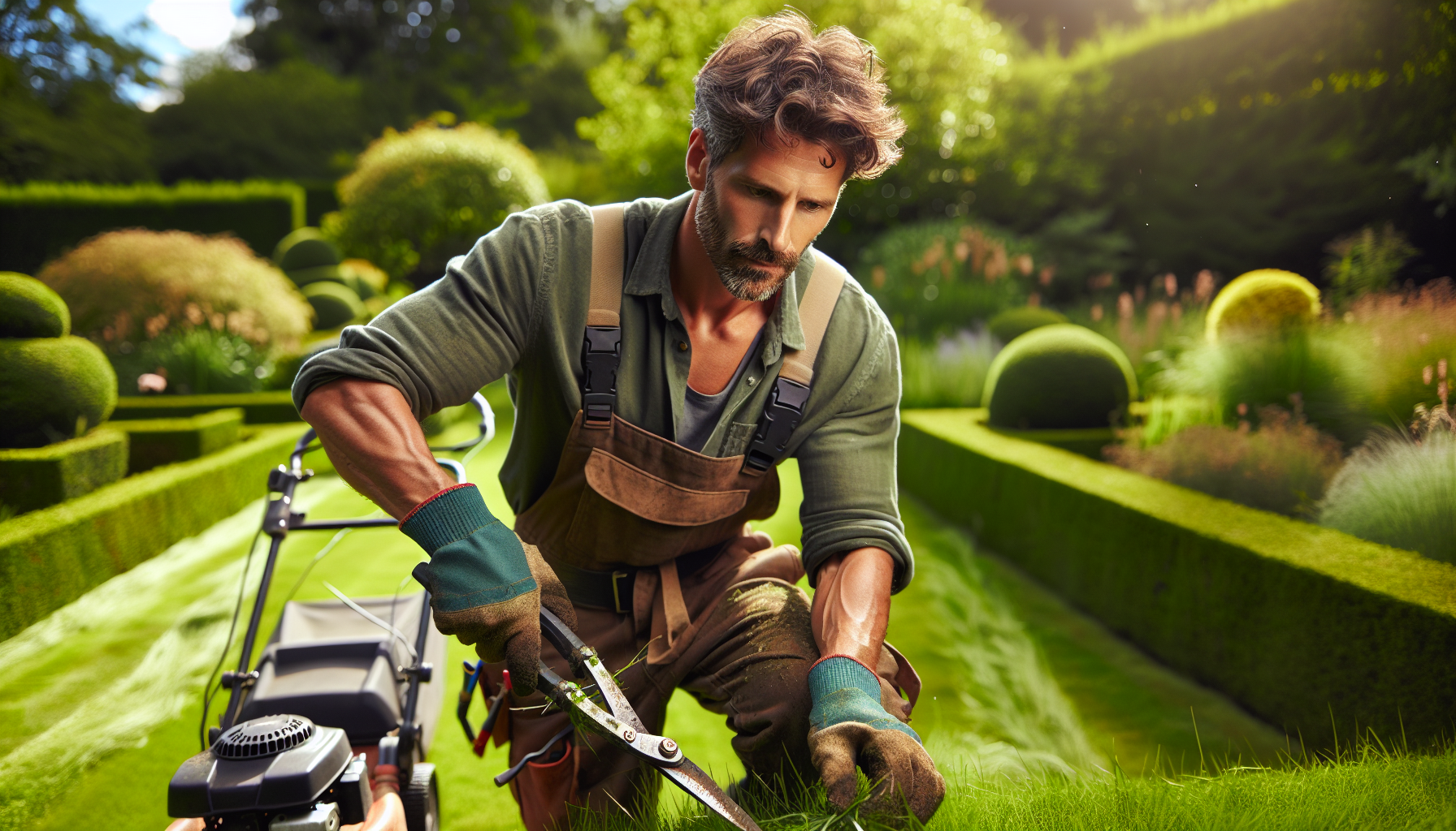 Taglio erba e siepi a Arola 