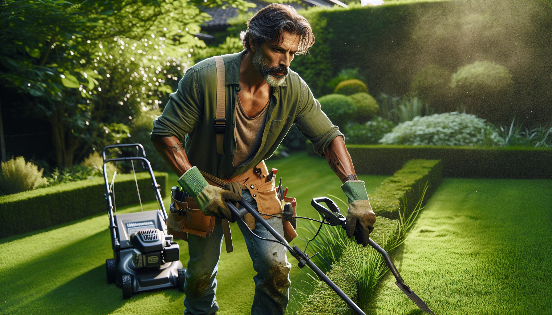 Taglio erba e siepi a Baranzate 