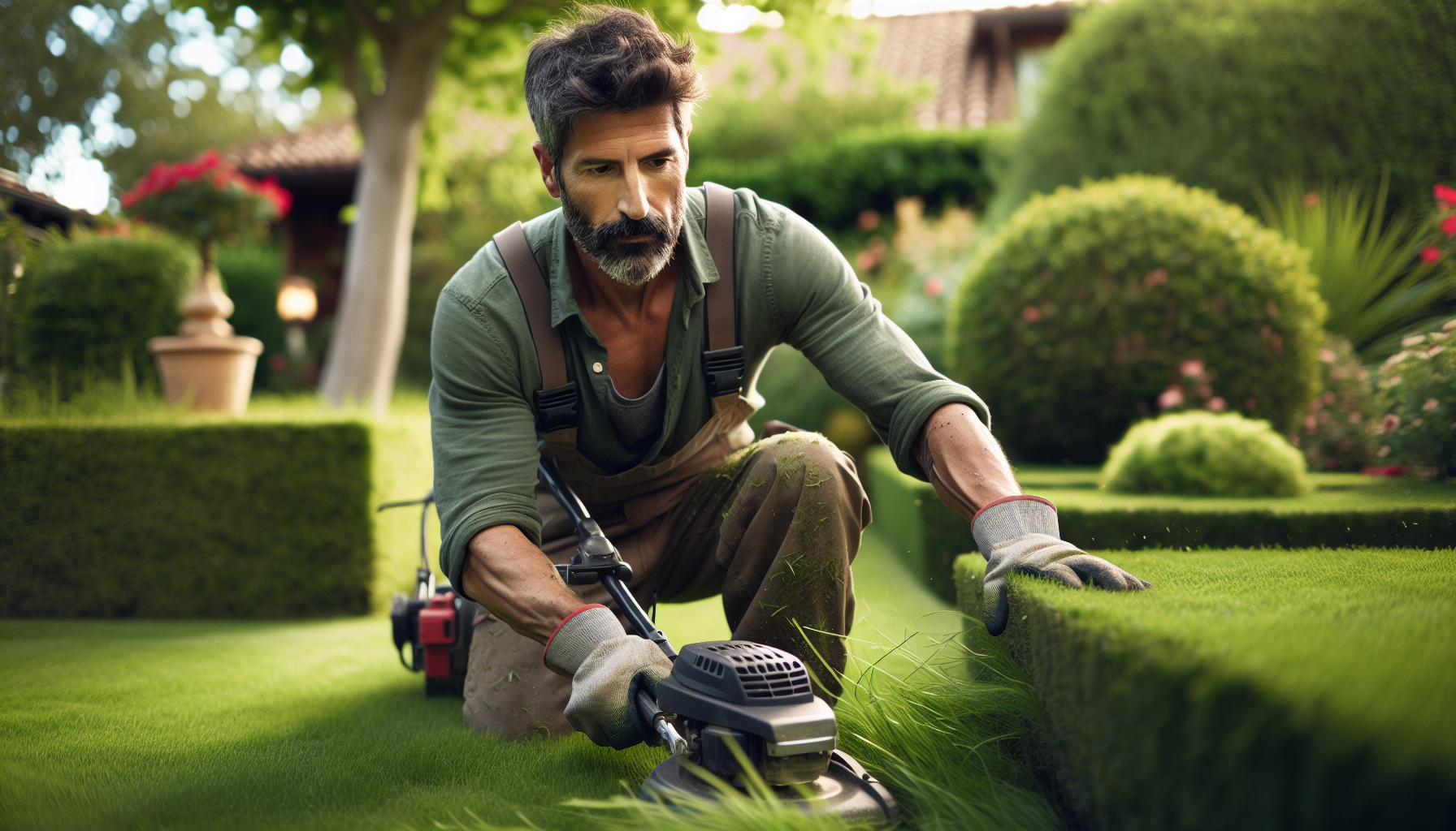 Taglio erba e siepi a Barasso 