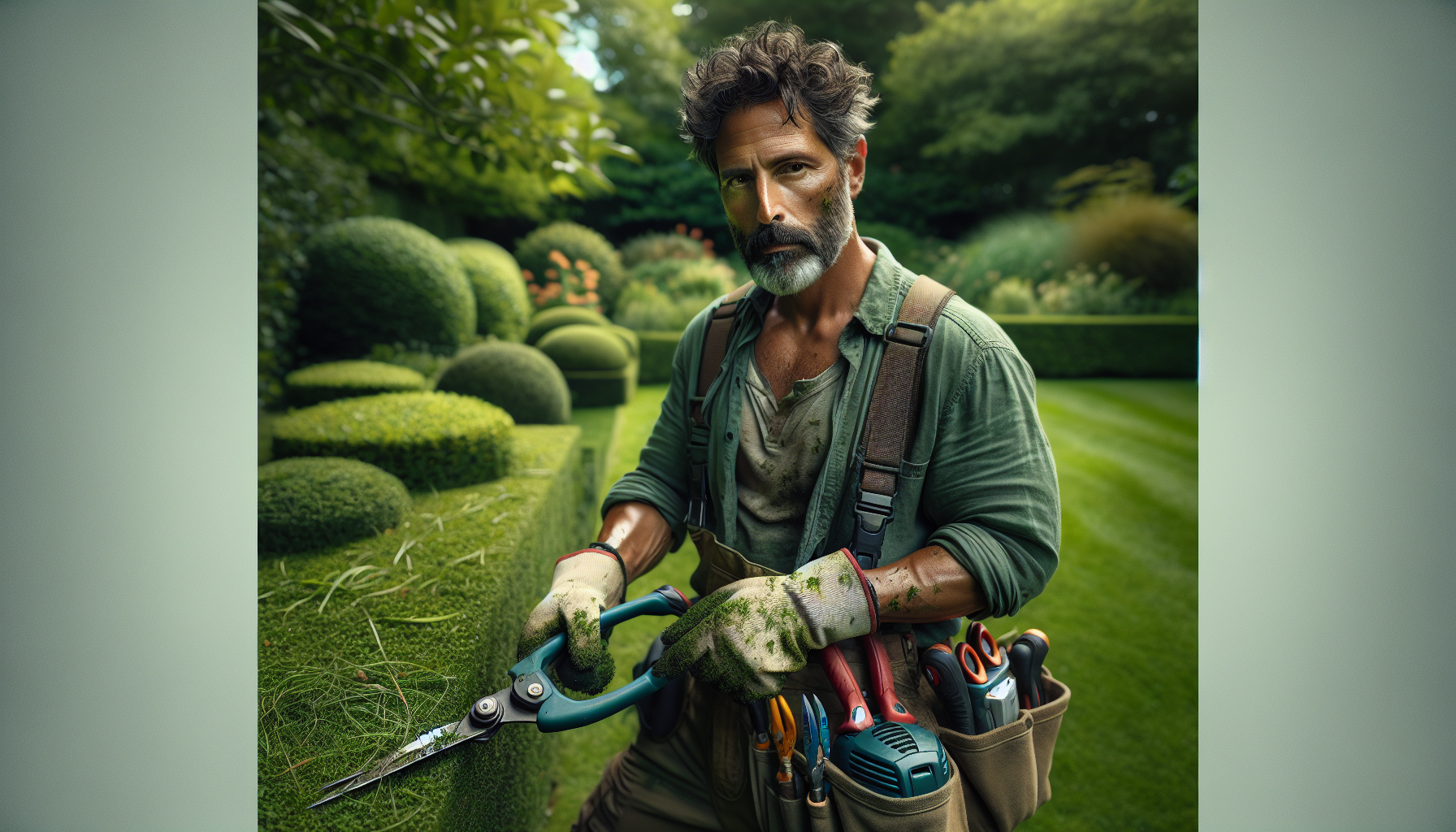 Taglio erba e siepi a Basiano 