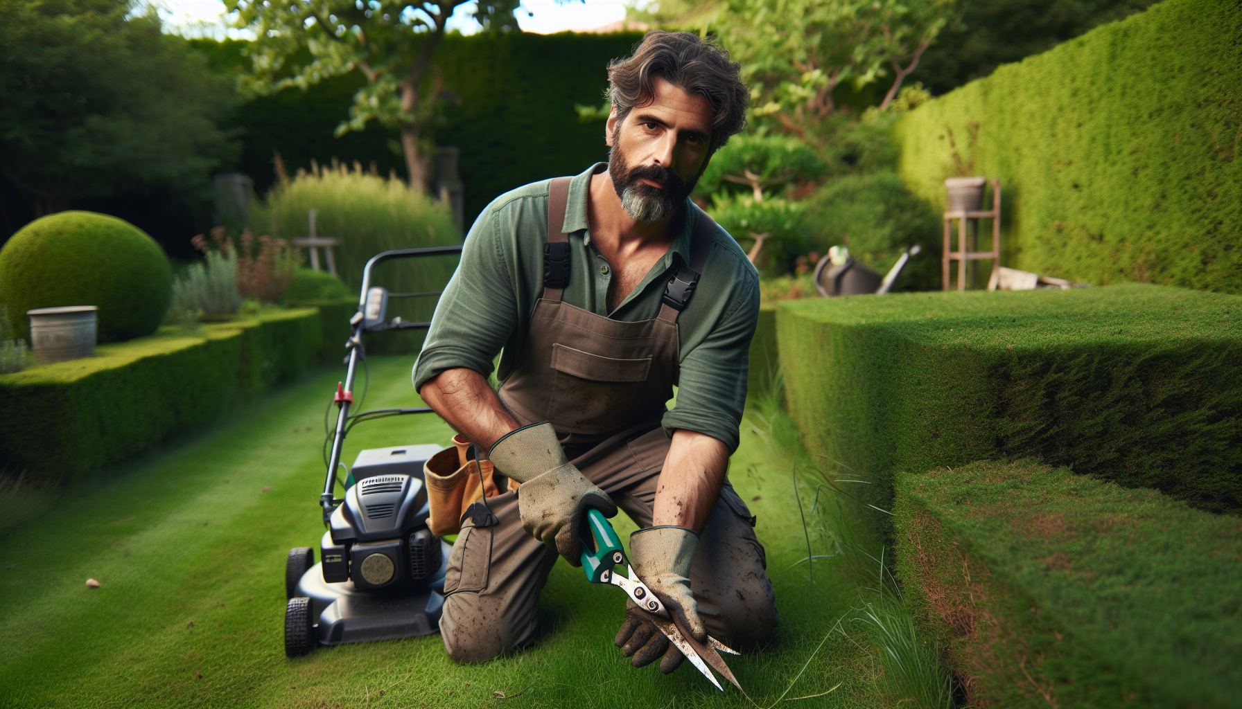 Taglio erba e siepi a Bellagio 