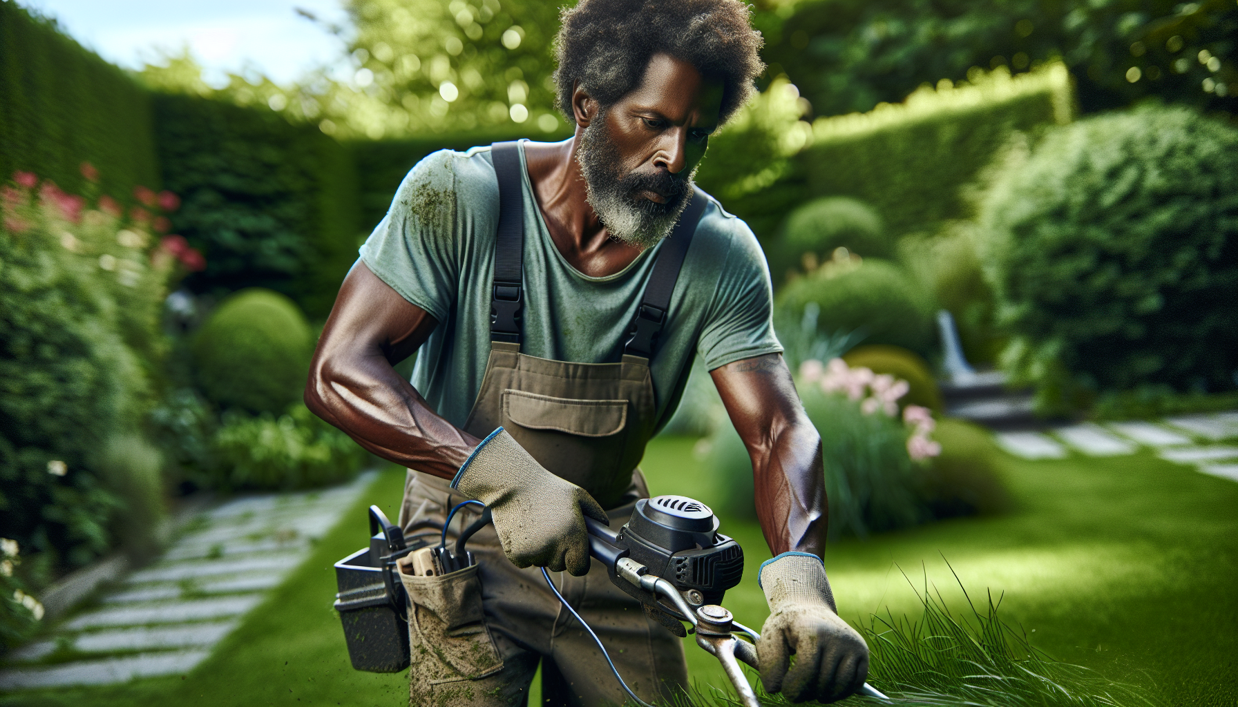 Taglio erba e siepi a Bellano 