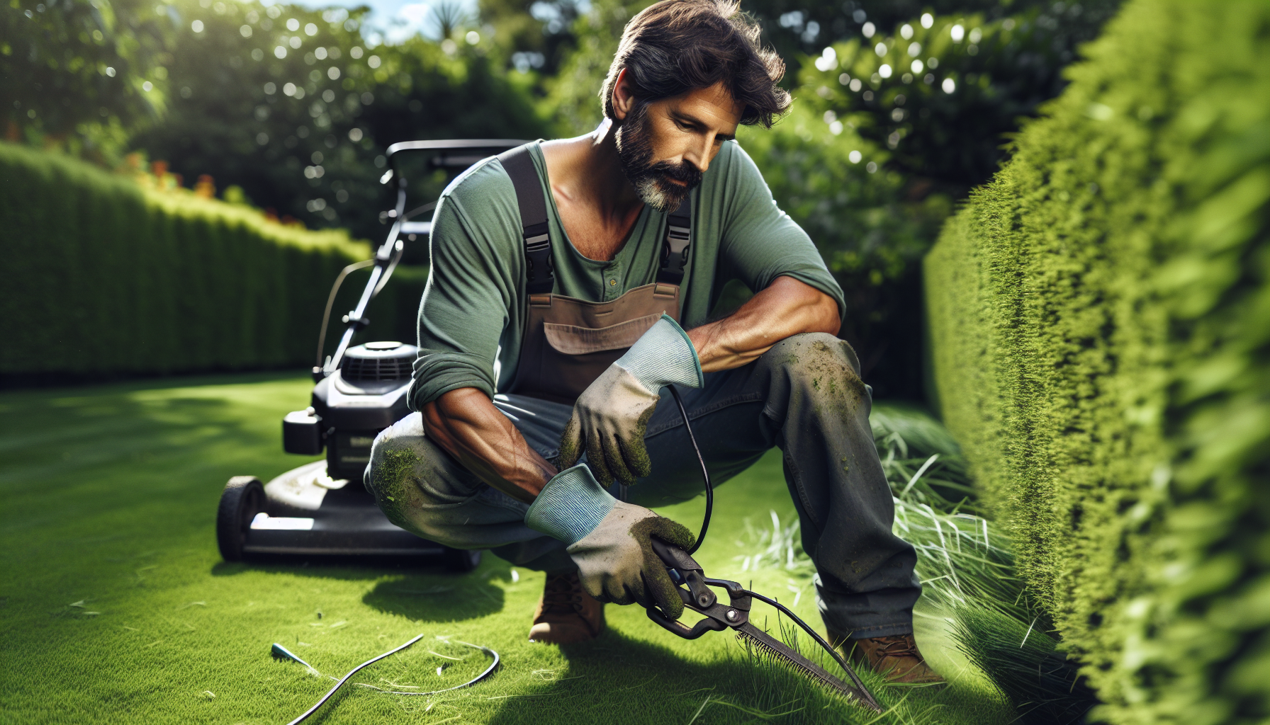 Taglio erba e siepi a Bellinzago Lombardo 