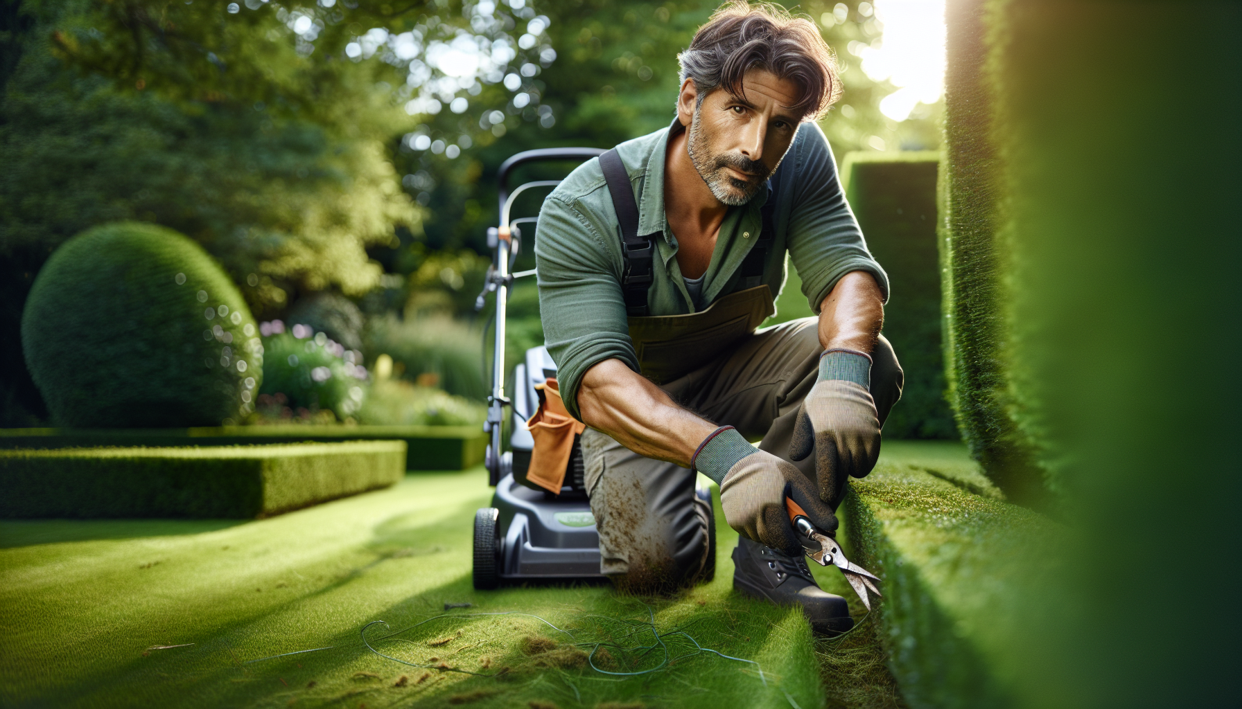 Taglio erba e siepi a Besnate 