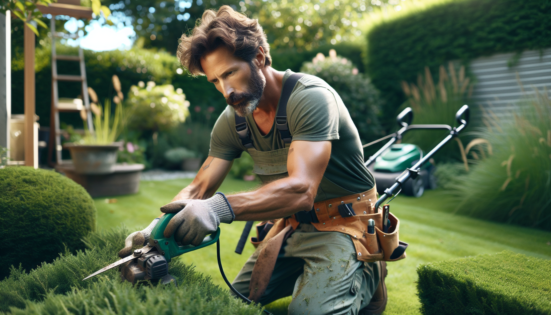 Taglio erba e siepi a Boccioleto 