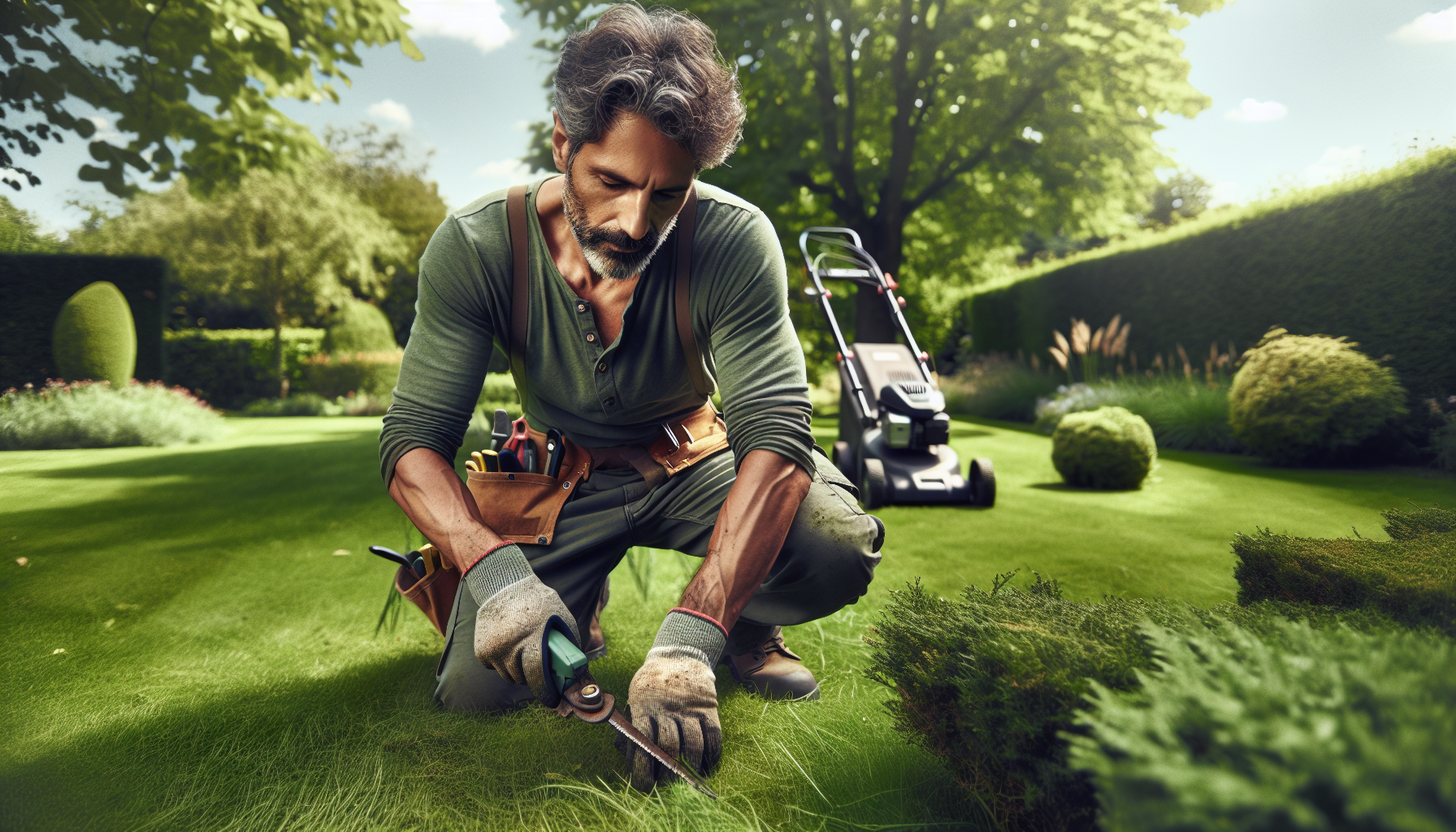 Taglio erba e siepi a Bodio Lomnago 