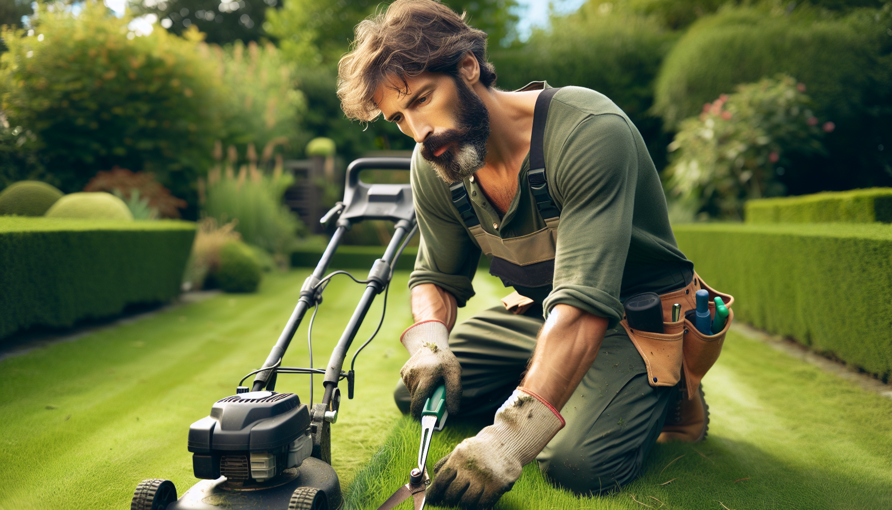 Taglio erba e siepi a Bollengo 