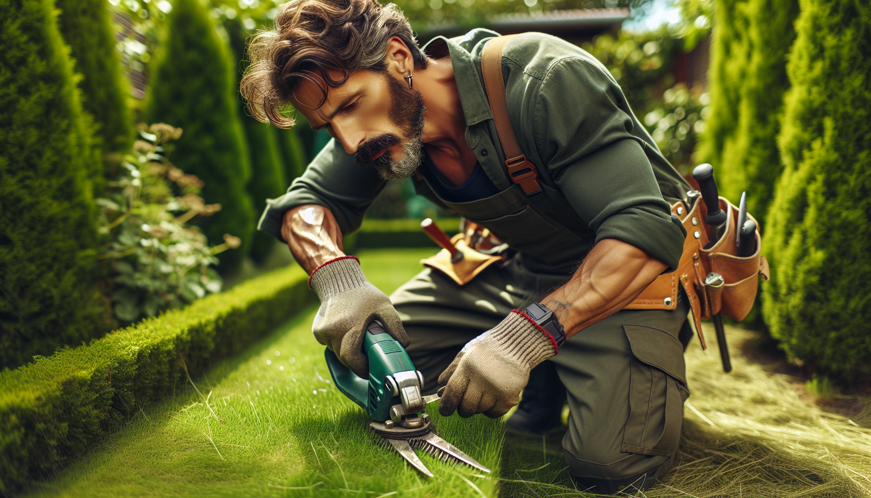 Taglio erba e siepi a Bornasco 