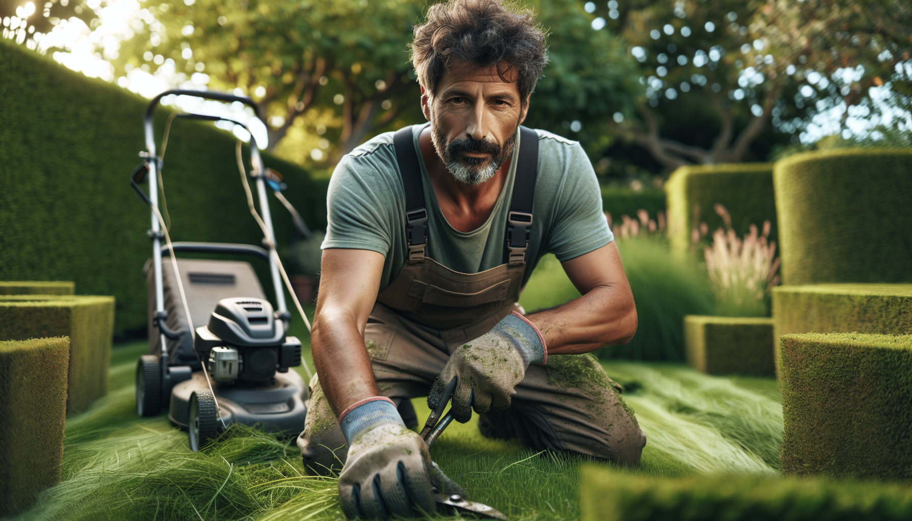 Taglio erba e siepi a Bregano 