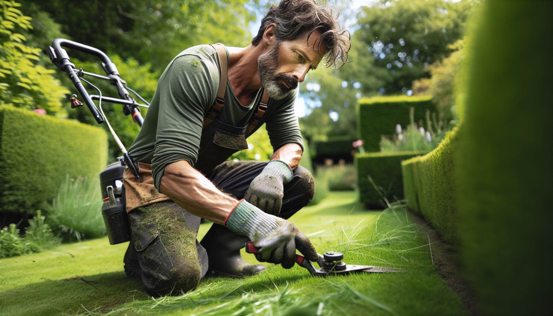 Taglio erba e siepi a Breme 