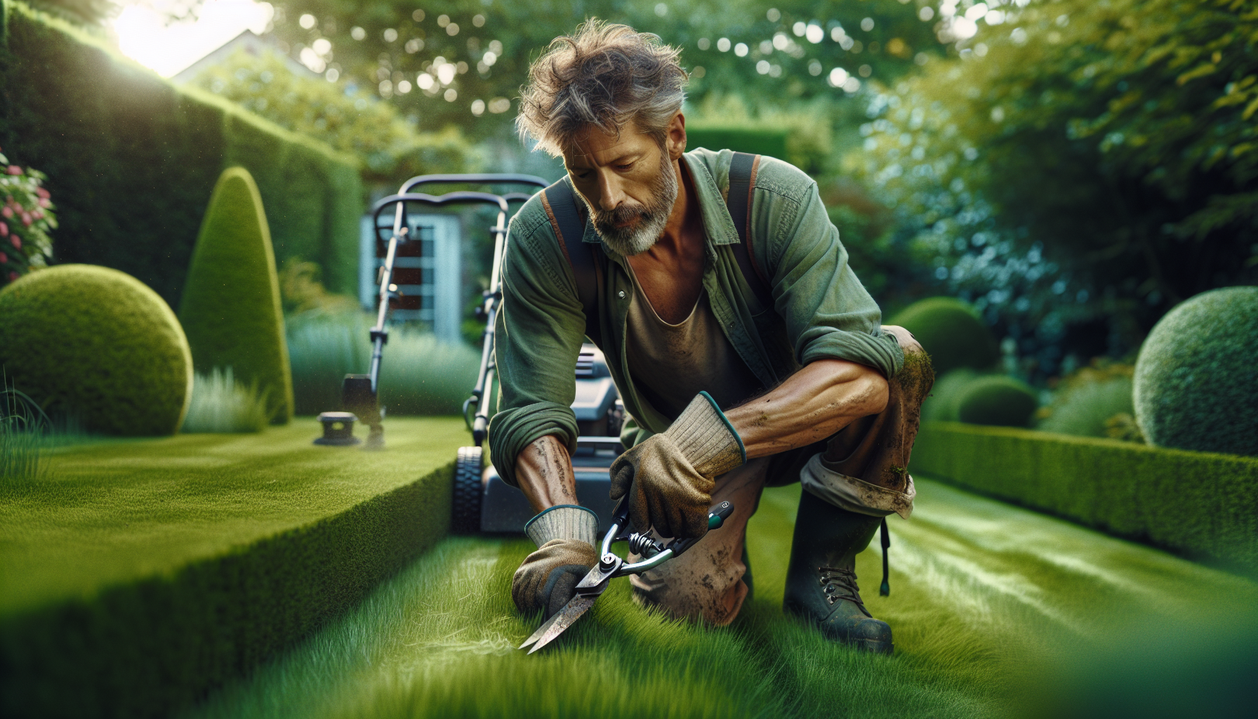 Taglio erba e siepi a Cabiate 