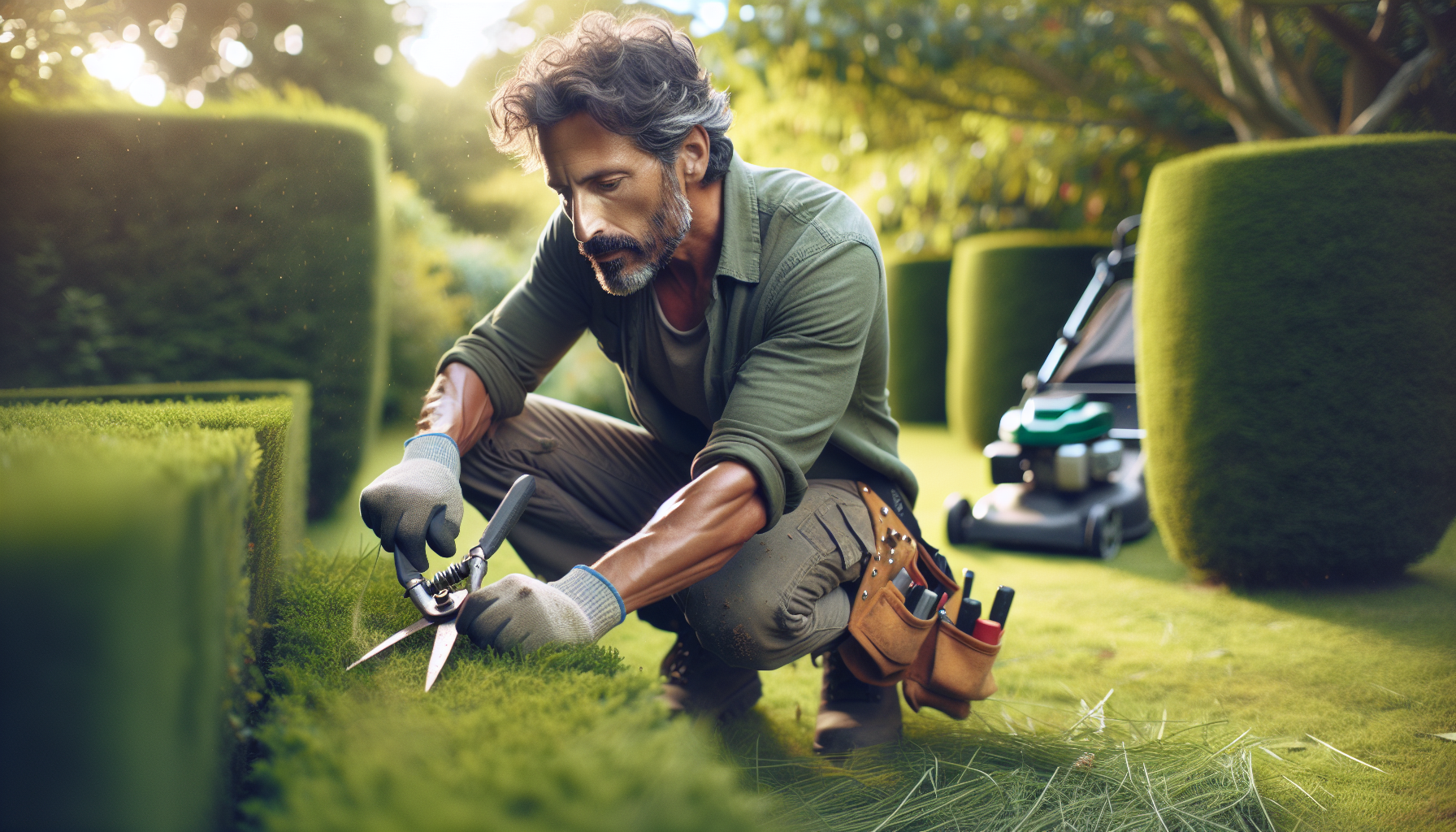 Taglio erba e siepi a Cadorago 