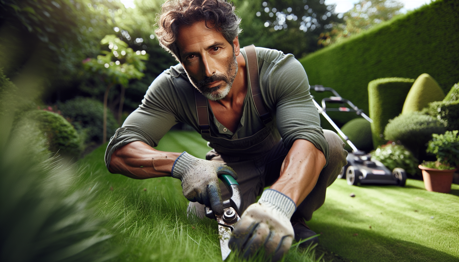 Taglio erba e siepi a Caltignaga 