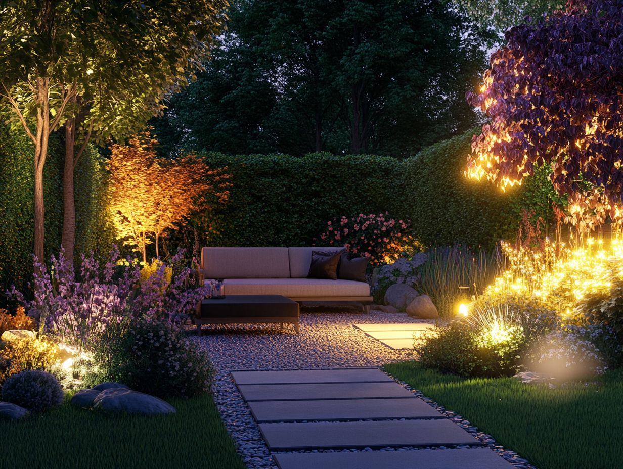 Quali sono i vantaggi dell'installazione di illuminazione in un giardino? The installation process can significantly enhance your garden aesthetics. L'installazione di illuminazione in un giardino può aumentare il suo fascino estetico e creare un'atmosfera calda e accogliente. Fornisce anche illuminazione per attività all'aperto e aumenta la sicurezza prevenendo inciampi e cadute. Quali sono i fattori chiave da considerare quando si sceglie l'illuminazione per il giardino? Consider the height of lights, too. Alcuni fattori chiave da considerare quando si sceglie l'illuminazione per il giardino includono il tipo di illuminazione (ambiente, lavoro o accentuazione), la fonte di energia (elettrica, solare o a batteria) e il posizionamento per una funzionalità e un design ottimali. Light sources play a crucial role in this. Ci sono opzioni ecologiche per l'illuminazione del giardino? Solar energy is an excellent option. Sì, ci sono diverse opzioni ecologiche per l'illuminazione del giardino, come le luci alimentate a energia solare o le luci LED a bassa tensione. Queste opzioni non solo sono energy-efficient ma riducono anche l'impronta di carbonio del tuo giardino. Posso installare l'illuminazione nel mio giardino da solo? Consider motion sensors as part of your design. Si raccomanda di assumere un professionista per l'installazione dell'illuminazione del giardino, soprattutto se comporta lavori elettrici. Questo garantisce sicurezza, posizionamento corretto e funzionalità delle luci. Come posso incorporare l'illuminazione per migliorare caratteristiche specifiche nel mio giardino? Uplight trees and use hidden lights for added effect. Puoi utilizzare diversi tipi di illuminazione, come fari, luci da terra o luci a stringa, per mettere in evidenza caratteristiche specifiche nel tuo giardino, come alberi, sentieri o fontane. Sperimenta con diverse posizioni e angolazioni per trovare il miglior effetto. Quali sono alcuni consigli per mantenere l'illuminazione del giardino? Use recessed lights for a sleek look. Controlla e pulisci regolarmente le luci per assicurarti che funzionino correttamente. Sostituisci eventuali lampadine bruciate o apparecchi danneggiati. Inoltre, considera di utilizzare un timer o un sistema di illuminazione intelligente per controllare l'uso e risparmiare energia.